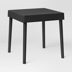Room Essentials -  Outdoor Patio Square Accent Table  Black